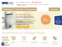 Tablet Screenshot of plazalangai.lt
